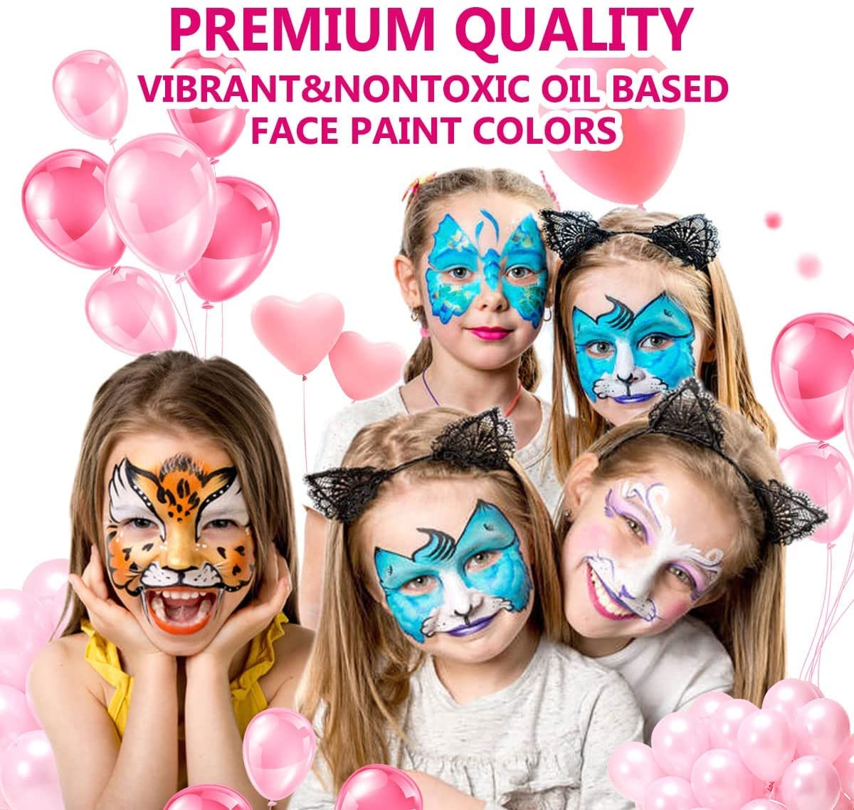 proamate Proamate Face Paints ,20 Colors Professional oil based Make Up Set Body Painting Washable for Art Exhibition Halloween Party Colsplay (20 Colors)