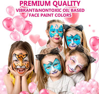 proamate Proamate Face Paints ,20 Colors Professional oil based Make Up Set Body Painting Washable for Art Exhibition Halloween Party Colsplay (20 Colors)