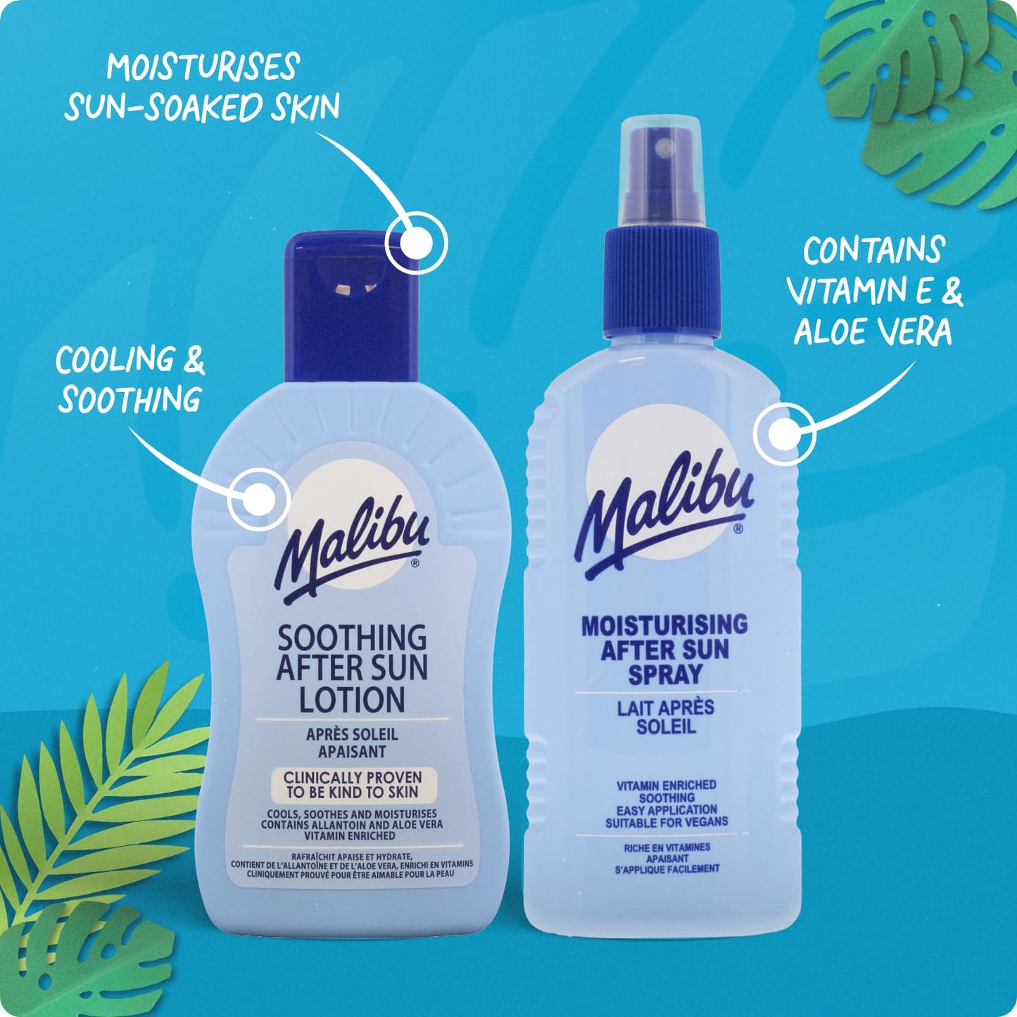 Malibu Sun After Sun Soothing Moisturising Lotion, Vitamin Enriched 400ml