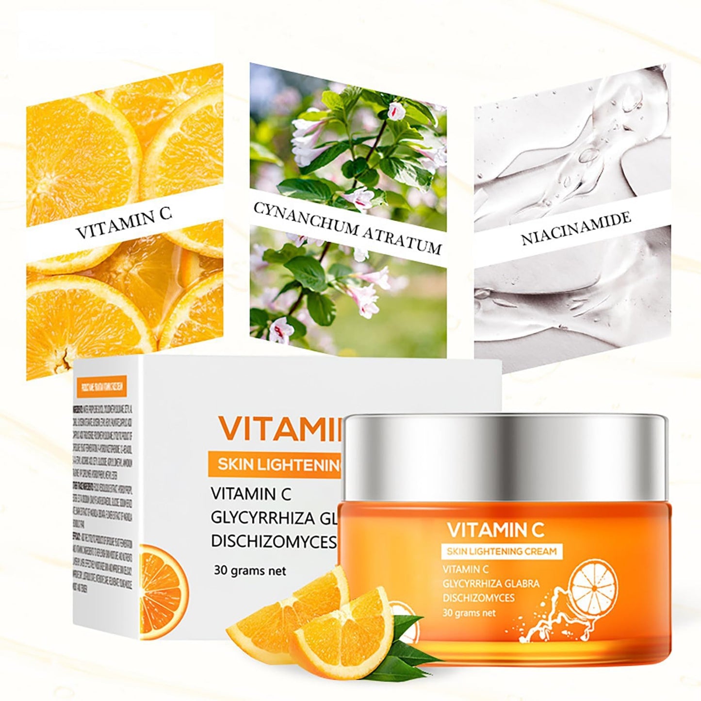 KKwoter Vitamin C Face Cream with Hyaluronic Acid and Vitamin C&E, Anti-Aging & Wrinkle Reduction, Erase Dark Spots and Fine Lines, Natural Skin Care to Hydrate, Plump, and Moisturize for Women