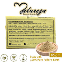 Natureza Organic Clay soap for Natural detoxifying rejuvenating Acne prone skin Oily skin 90g