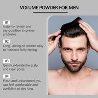 KAYZON Volume Powder for Men, Hair Styling Powder, Volumising Styling Powder, Fluffy, Oil-Control, Long-Lasting Styling Powders - 40g