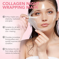 Generic Deep Collagen Anti-Wrinkle Lifting Mask with Hyaluronic Acid & Aloe Vera, Elasticity, Hydrating, Firming and Moisturizing, Overynight Hydrating Face Mask for All Skin Types -2.53 fl.OZ
