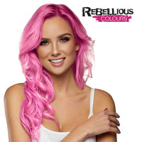 Rebellious Colour Semi Permanent Hair Dye Conditioning vegan cruelty free direct hair colour application 300ml (Flamingo Pink)