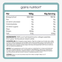 Gains Nutrition GN Collagen Peptides Powder | Hydrolyzed Bovine Collagen Powder - 500g Collagen-Supplements Halal & Kosher | Unflavoured & Unsweetened Collagen Supplements for Women & Men with Essential Amino Acids