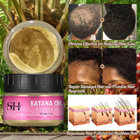 gowwim Batana Oil Pure,100% Batana Oil for Hair Growth Dr Sebi,Veganic Natural Hair Growth Oil Repair Damaged Hair,Effective Against Regional Alopecia,Promote Hair Regrowth,60g,2.1Oz