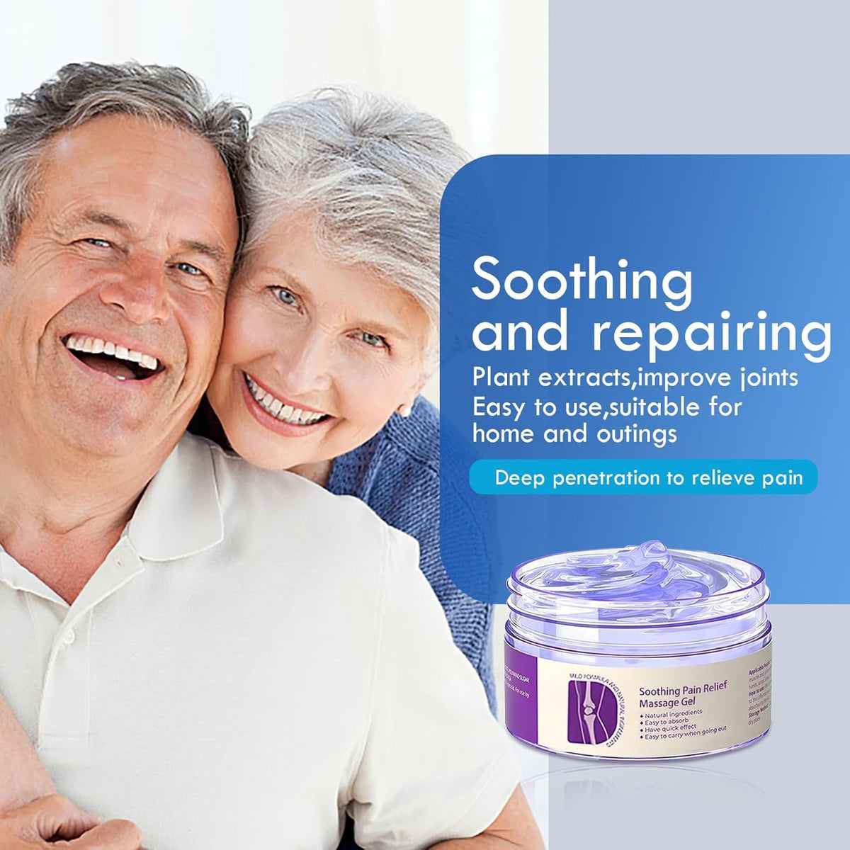 YXtecd Kresin Joint Pain Gel, 100g Massage Purple Gel for Joint Activities Throughout The Body, Soothes Knees, Lumbar, Neck, Hands, and Feet