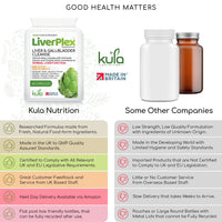 Kula Nutrition LiverPlex - Liver Cleanse Detox and Repair - 60 Vegan Capsules - Natural Herbal Liver & Gallbladder Support Supplement with Choline, Artichoke, Liquorice, Fennel, Turmeric, Ginger, Dandelion and More