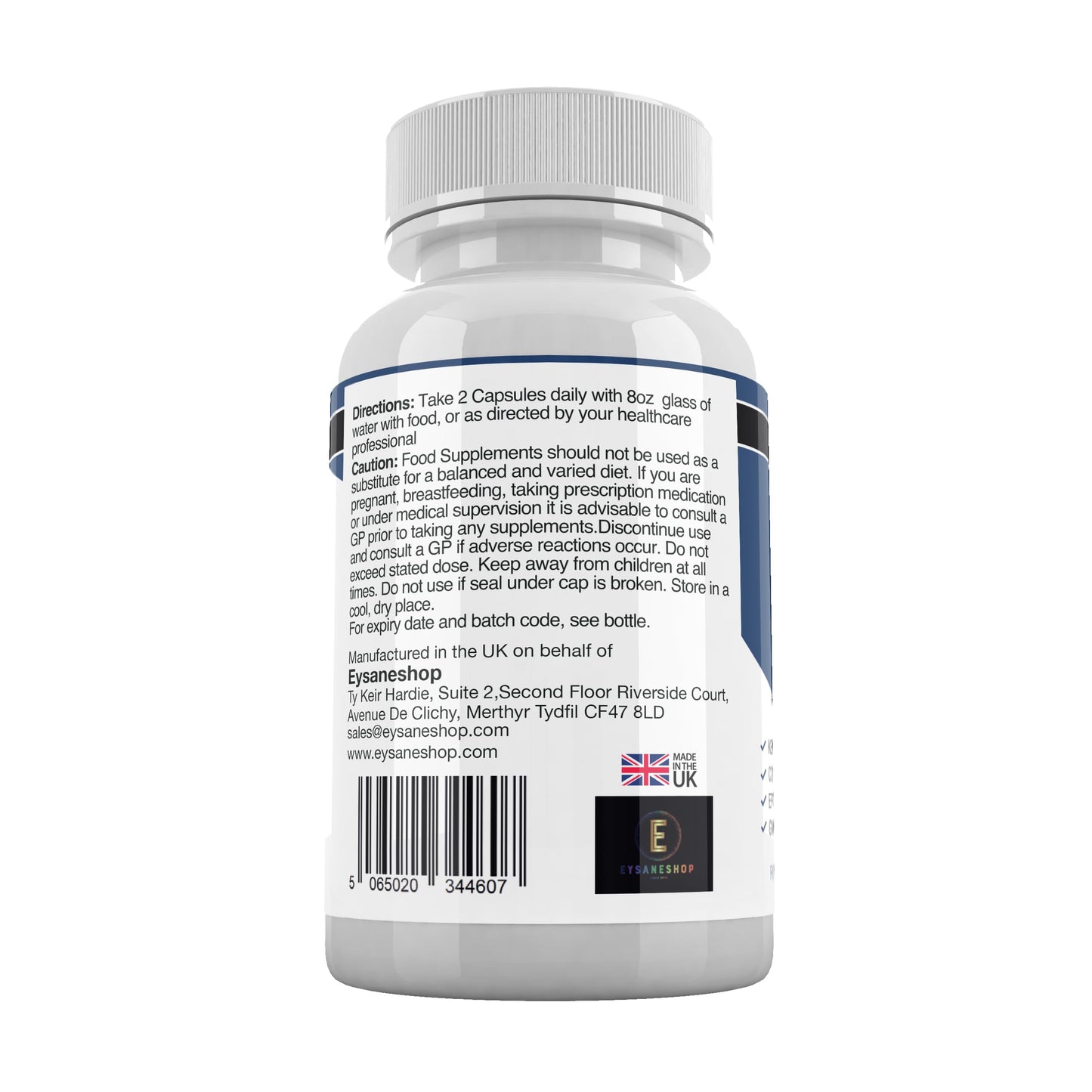 EYSANESHOP Keto Base - 60 Capsules Food Supplement