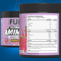Applied Nutrition BodyFuel Amino's - Amino Acids Supplement, EAA Essential Amino Acids Powder, Muscle Fuel & Recovery (270g - 30 Servings) (Millions Raspberry)