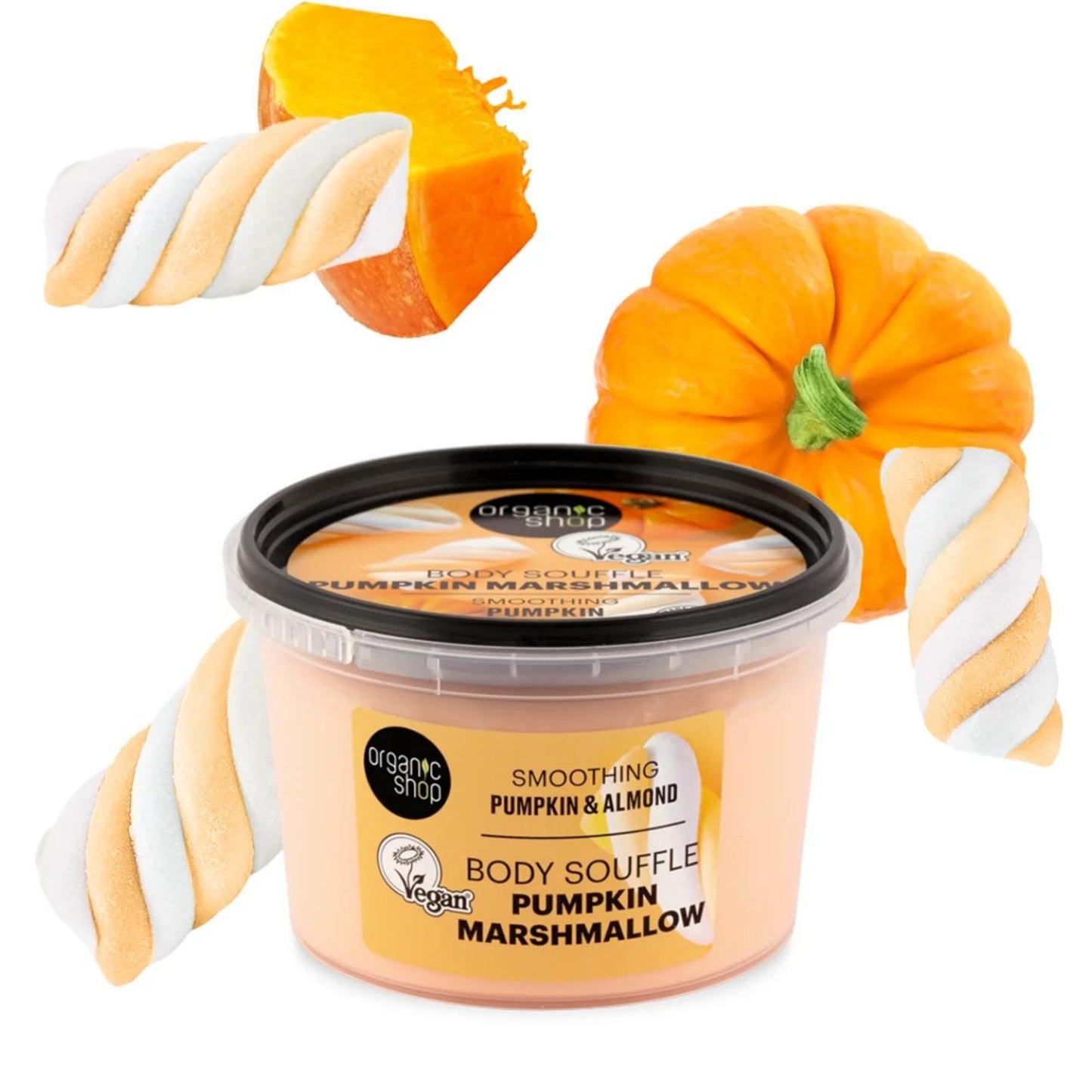 Organic Shop Body Souffle Pumpkin Marshmallow Smoothing Pumpkin & Almond, 250 ml