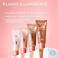 L'Oreal Paris L'Oréal Paris Lumi Glotion Illuminating Liquid Illuminate and Sculpt - Beauty Routine Hydrate Face and Body Shades 902 Light Glow + 904 Deep Glow - 2 x 40ml bottles