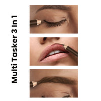 BF Beauty Forever Beauty Forever Dual Ended True Kohl Eyebrow Pencil & Multi Tasker with Sharpener & Separator Comb, Lip liner, Eyeliner, Smudge & Waterproof (Brown)