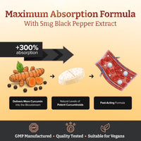 Pureclinica Double Strength Turmeric - 1000mg x 180 Tablets - Natural Levels of Curcumin - and 5mg Black Pepper Extract.