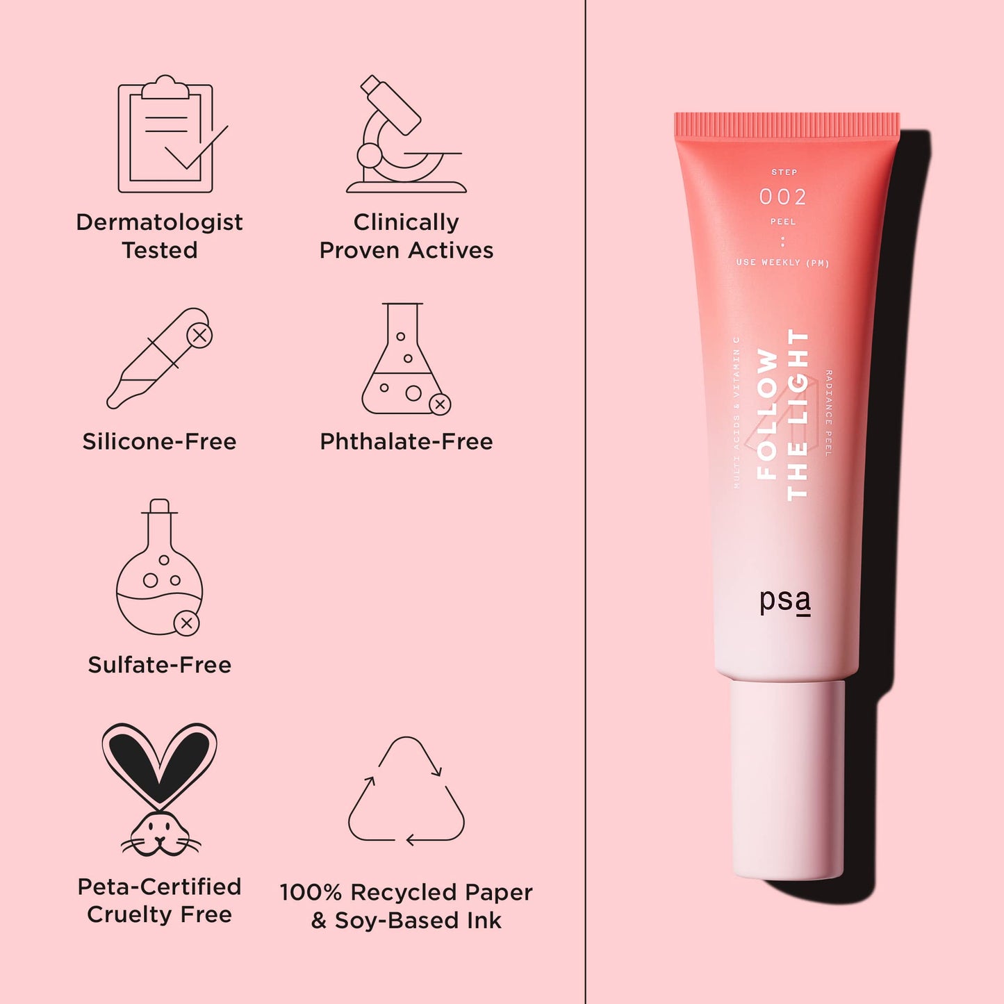 PSA Follow The Light Multi Acids & Vitamin C Radiance Peel 50 ml