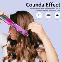 Chuancheng 40mm/1.6inch Long Curling Barrels Attachments for Dyson Airwrap HS01 HS05 HS08 Styler, Hair Curl Barrels Replacement Parts, Rose Red
