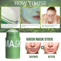Coloroom Green Tea Deep Cleanse Mask Stick,New Upgrade Green Mask Stick with Tea Extract, Deep Cleansing Face Masks for Women, Moisturizing