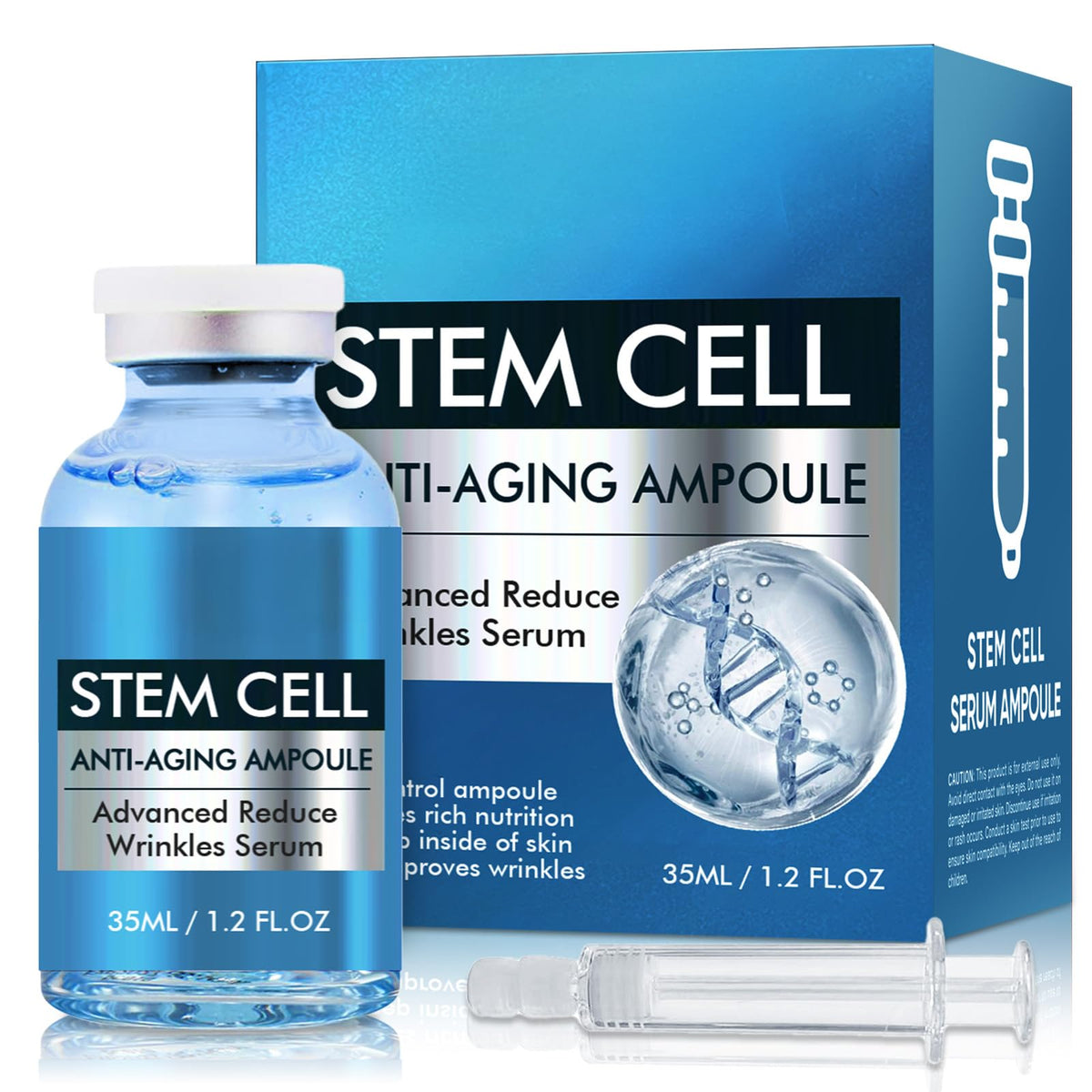 NNPCBT Stem Cell Serum, Microneedling Serum, Anti Aging Face Care to Use with and without Micro Needling, 35 ML