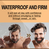 RubyTint Beard Dye for Men – Waterproof Formula with 4-Prong Tip – Helps Fill & Shape for a Natural Look Multi-Use Beard Pen Filler (brown)