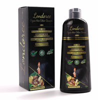 Londoree 5-in-1 Hair Dye Shampoo for Gray Hair - Ammonia-Free with Vitamin E, Argan Oil & Collagen - Moisturizes, Repairs, and Colours in 15 Minutes - 500 ML