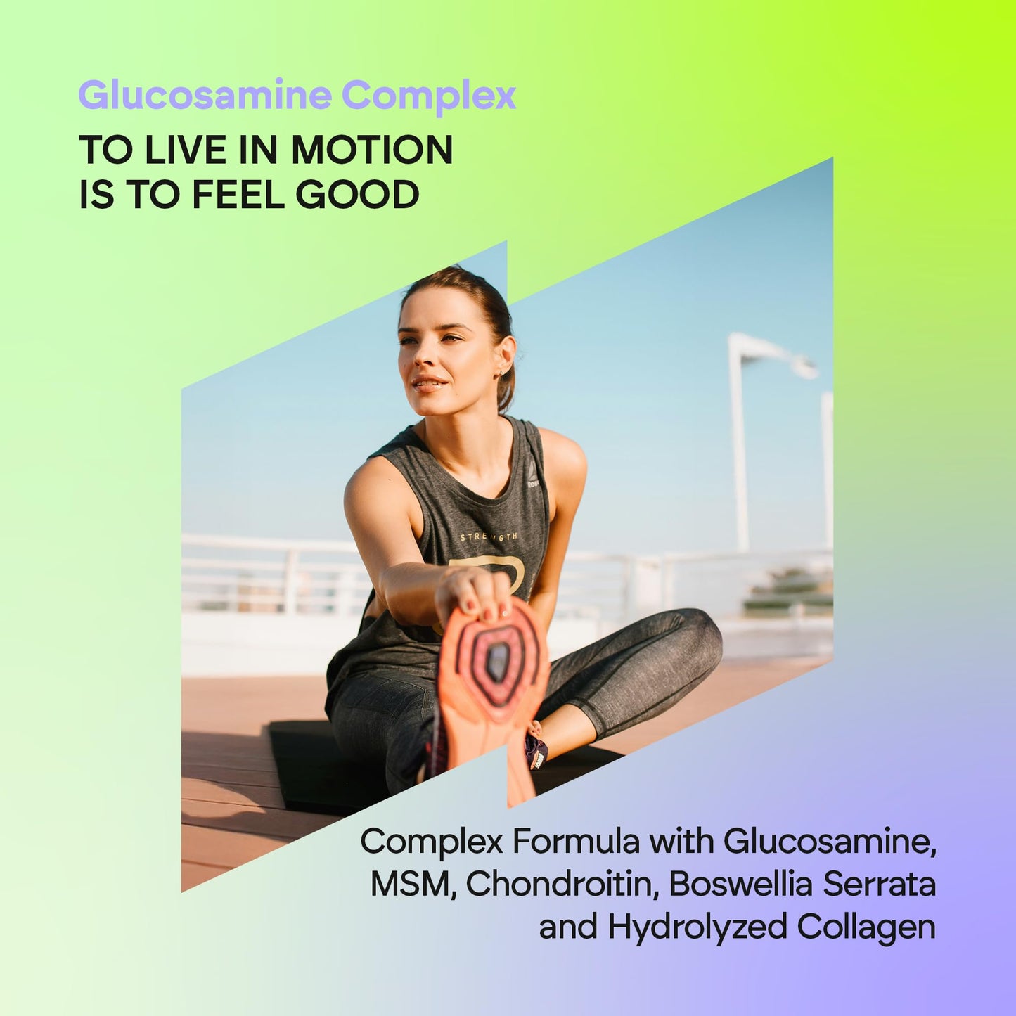 NUTRALIE Glucosamine and Chondroitin MSM, Collagen, Hyaluronic Acid, Boswellia, Selenium and Zinc - 120 Tablets Glucosamine Complex Nutralie
