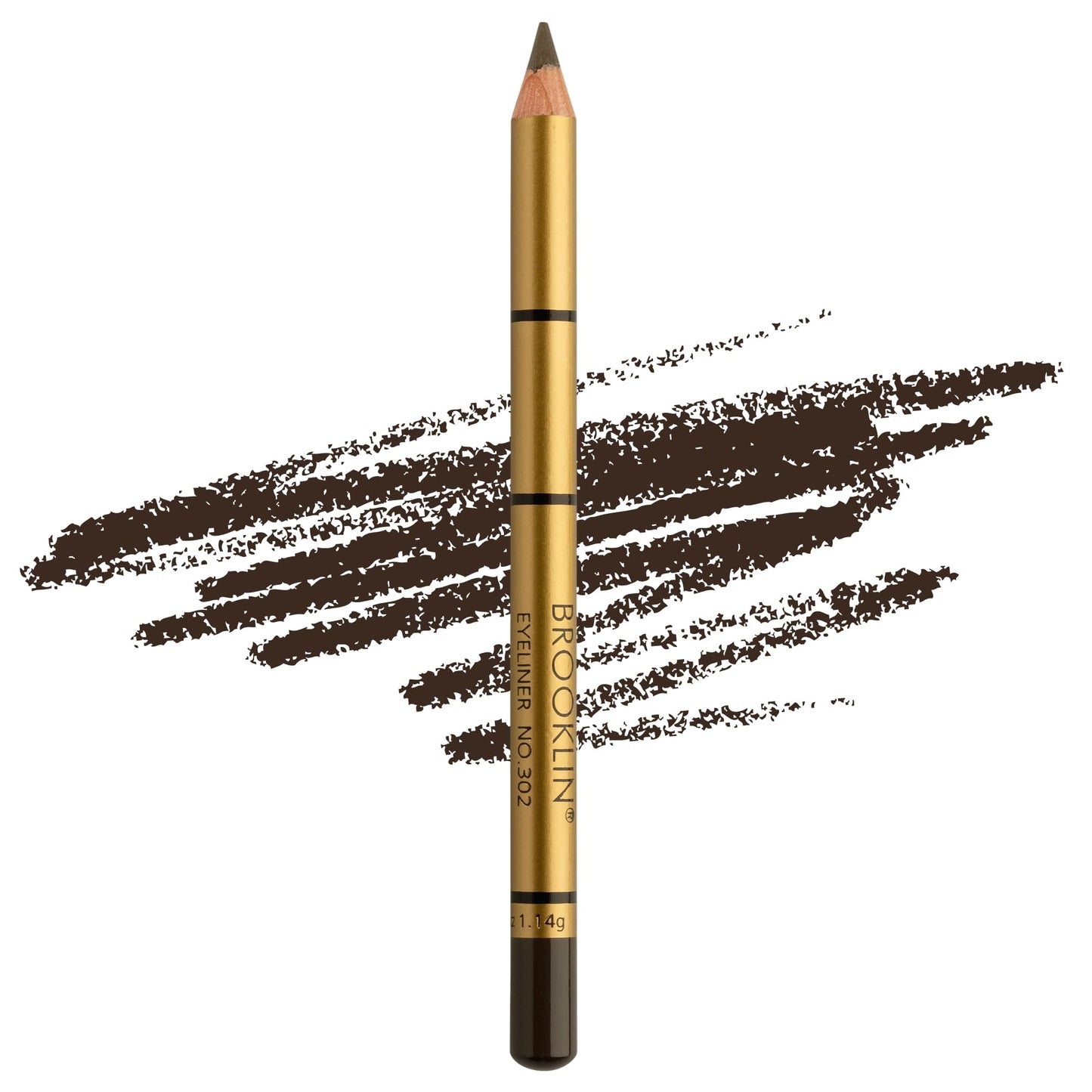 BROOKLIN Impala - Waterproof Eyeliner Brooklin | Water Resistant | Smooth Creamy Texture | Easy to Apply | Long Lasting | Colour 302 Dark Grey Brown
