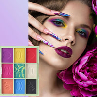 LYNTYAOU Eyeshadow Palettes, 9 Colour Matte Shimmering Eye Shadow Palette, Colorful Rainbow Eyeshadow Make-Up Palette for Women Highly Pigmented Long Lasting Eye Shadow, Gift for Women
