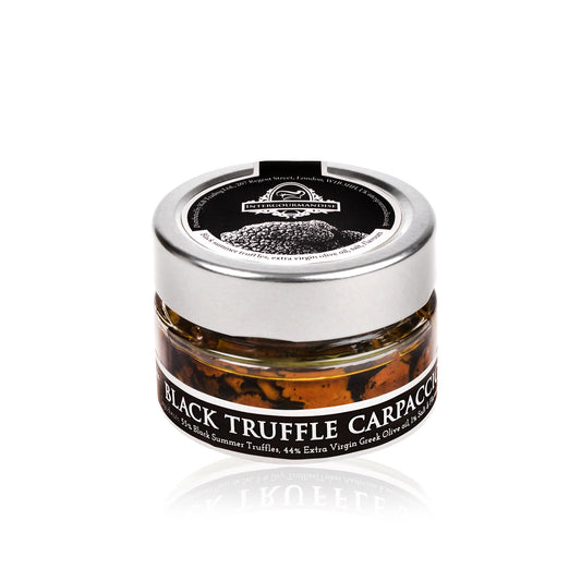 Intergourmandise Black Truffle Carpaccio | Black Truffle Slices | 100 gr / 3.7 Oz. | Vegan, Vegetarian, Kosher & Gluten Free