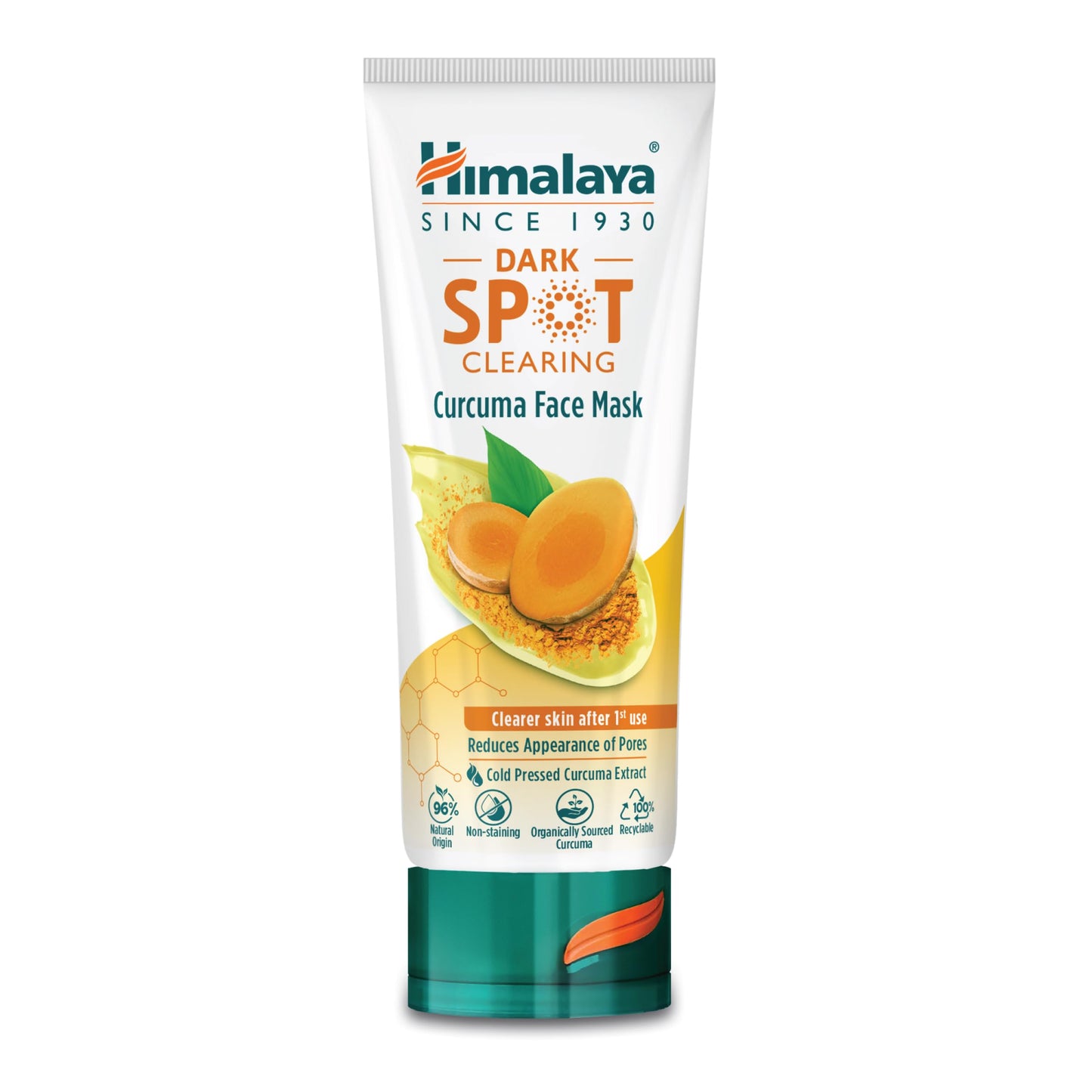 Himalaya Since 1930 Himalaya Dark Spot Clearing Turmeric Mask |Visibly Reduces Dark Spots & Appearance of Pores – 75ml