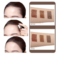 MEITREND Hairline Powder Hair Shadow Powder,Natural Brown Hair Root Dye Shadow Cover, Instantly Windproof Sweatproof Hair Touch-Up for Thin Hair Grey Hairline Quick Cover Unisex