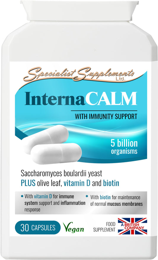 Specialist Supplements InternaCALM Probiotic Yeast 30 Capsules