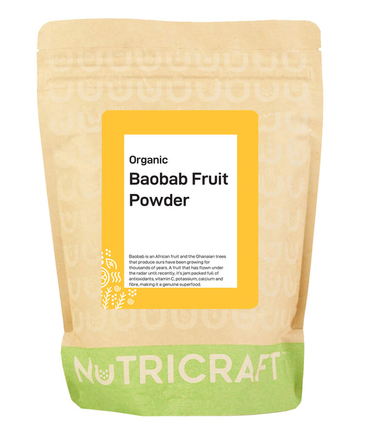 NutriCraft Organic Baobab Fruit Powder: 500g (Also Available in 250g and 1kg)