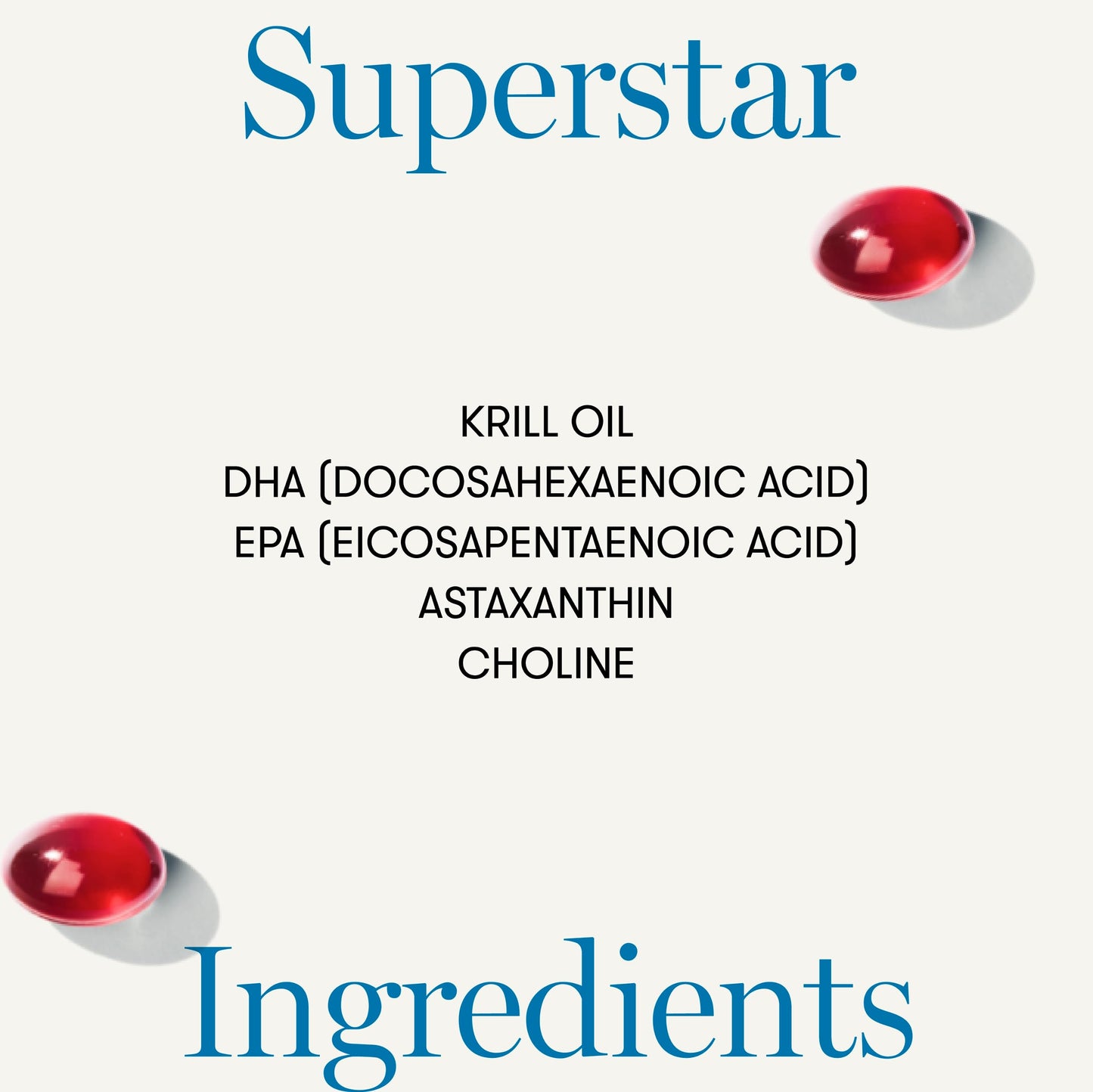 Equi - Beauty Oil Edition - 30 Day Multivitamin Capsules - Red Krill Oil Supplement - Hydrating, Anti-Dryness, Anti-inflammatory - Vision & Cardiovascular Support - Omega 3, Astaxanthin, Choline