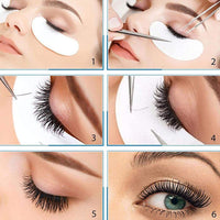 Sunallwell Under Eye Gel Pads 50 Pairs lash pads Under Eye Patches Isolation Eyelash Extension Pads Lint Free Beauty Mask Tool Makeup for Pro Salon and Individual（Premium Quality）