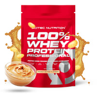 Scitec Nutrition 100% Whey Protein Professional – Enhanced with Extra Amino Acids & Digestive Enzymes – Gluten-Free – Palm Oil Free, 500 g, Peanut Butter