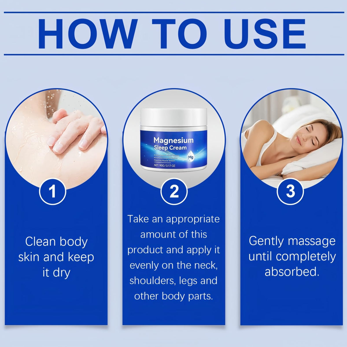 SONGMART Magnesium Butter - Magnesium Cream for Better Sleep - Moisturizing Lotion for Restful Sleep & Relaxation - Soothing Cream, Soothe Body & Mind