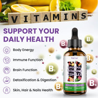 P!nkTribe Liposomal Vitamin B Complex Liquid Drops - 60ml, High Potency B Vitamin Supplement for Energy Support & Nervous System Health (Pack of 3)