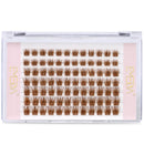 EMEDA Brown Individual Cluster Lashes D Curl Mix 8mm 10mm 12mm Brown DIY Eyelash Extensions Clear Band Natural Look Light Brown Lash Clusters Colored Cluster lashes (LB mix)
