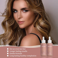 Liameph 2 PCS Sunless Tanning Drops,Drops to Naturally Boost Melanin,Natural Tanning Drops,Nourishing Tan Drops,Enhance Natural Skin Tone,Protect from Sun Damage