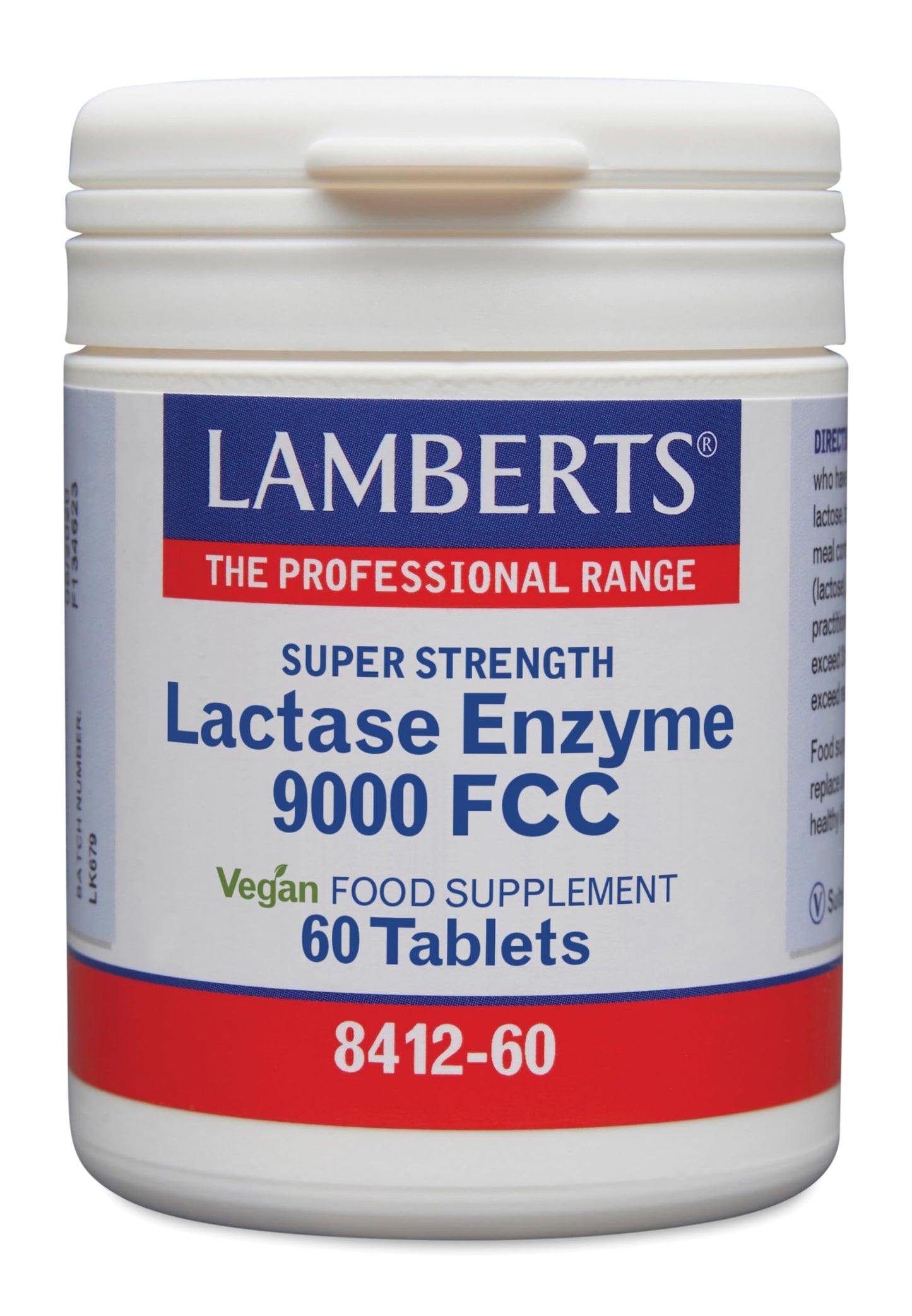 Lamberts Lactase Complex 200mg - 60 Tablets