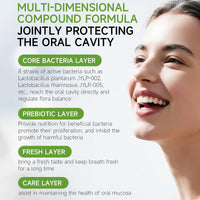 40 Billion CFU Oral Health Probiotic with Prebiotic, Multi Strain Probiotics for Gut Health with Lactobacillus, Multi-Dimensional Compound for Mulajointly Protecting The Oral Cavity 30Packs
