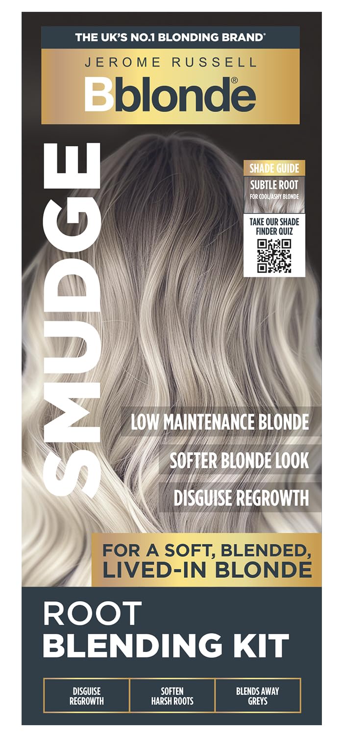 Jerome Russell Bblonde SMUDGE Root Blending Kit in Subtle Cool | Professional Root Blending Kit | Natural, Lived-In Blonde Look