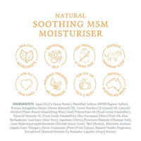 MooGoo Soothing MSM Moisturiser - Calming Cream for Sensitive, Irritated, Dry or Sunburnt Skin Including Eczema, Psoriasis & Rosacea – 120 g