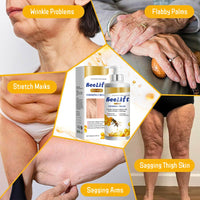 IZBEAUVO Bee Lift Anti Aging Firming Body Cream, Bee Venom Wrinkle Removal Cream, Collagen Firming Body Lotion, Neck FirmingCream For Loose Skin, Skin Tightening CreamBody, Restore Elasticity, Hydration