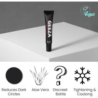 Geeza Men's Eye Cream Reduce Dark Circles and Puffiness, Advanced Formula Male Eye Bag Removal, Designed to Improve Elasticity, Nourish the Under Eyes 15ml