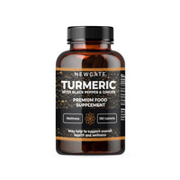 Newgate Labs Turmeric with Black Pepper and Ginger 180 High Strength Tablets - Overall Wellness Support - Premium Nutritional Supplement - GMO Free - Halal - Made in The UK