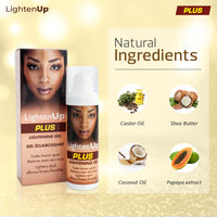 OMIC Lighten-Up LightenUp Plus, Skin Brightening Gel - 30ml/1 Fl oz - Moisturizing Gel to Restores Even Skin Tone, with Shea Butter & Coconut Oil