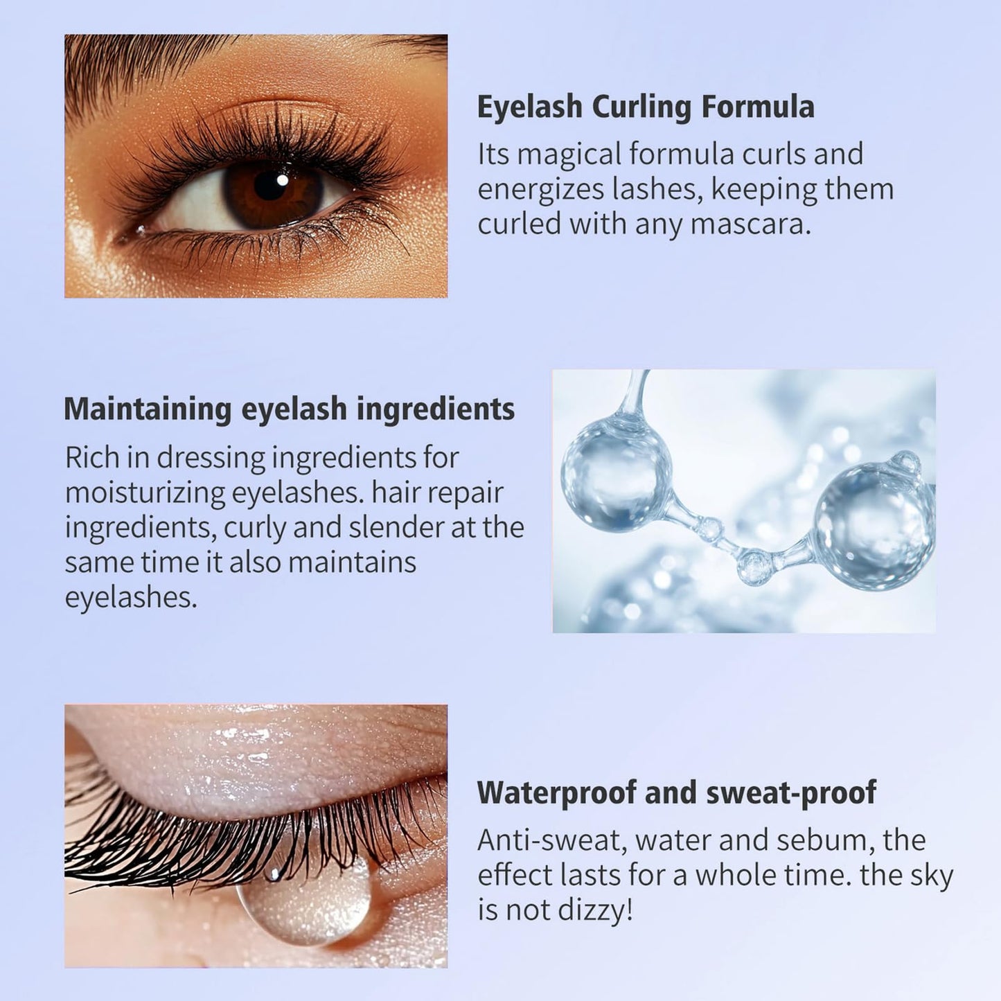 NLFOX Black Mascara Waterproof - Mascara Black Volume and Length Waterproof - Lengthening mascara for Mature Older Women - Long Lash Mascaras black Tinted for Eyelashes Extended Natural