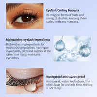 NLFOX Black Mascara Waterproof - Mascara Black Volume and Length Waterproof - Lengthening mascara for Mature Older Women - Long Lash Mascaras black Tinted for Eyelashes Extended Natural