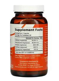 PURE ESSENCE LABS Pure Essence, Candex, Yeast Management System, 120 Veggie Caps